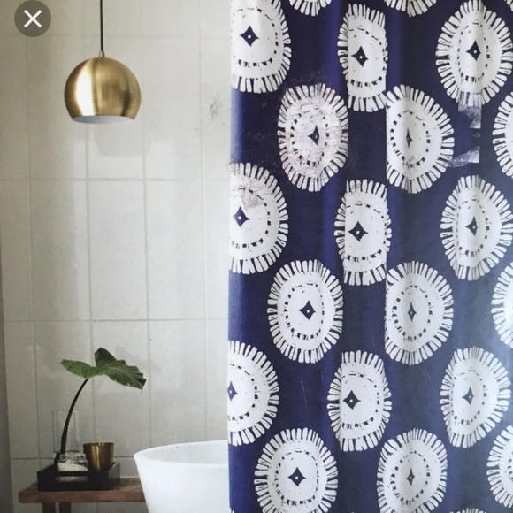 Project 62 Blue Medallion Shower Curtain - Picture 5 of 5